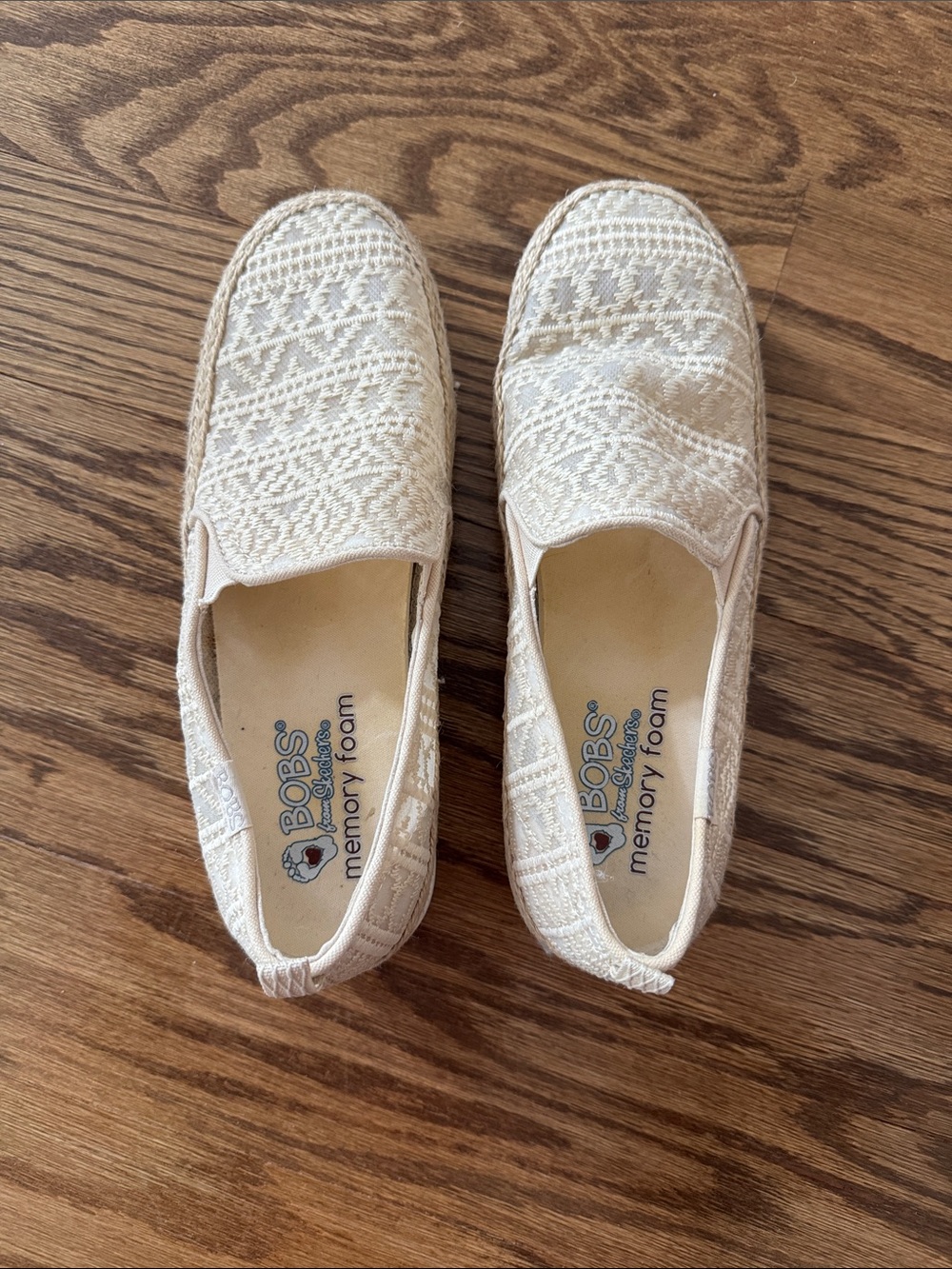 Memory Foam Slip-On Espadrille Flats
